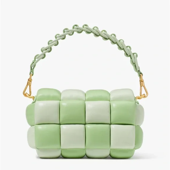 ♠️Kate Spade Boxxy Colorblocked East-West Crossbody Bag, Serene Green Multi